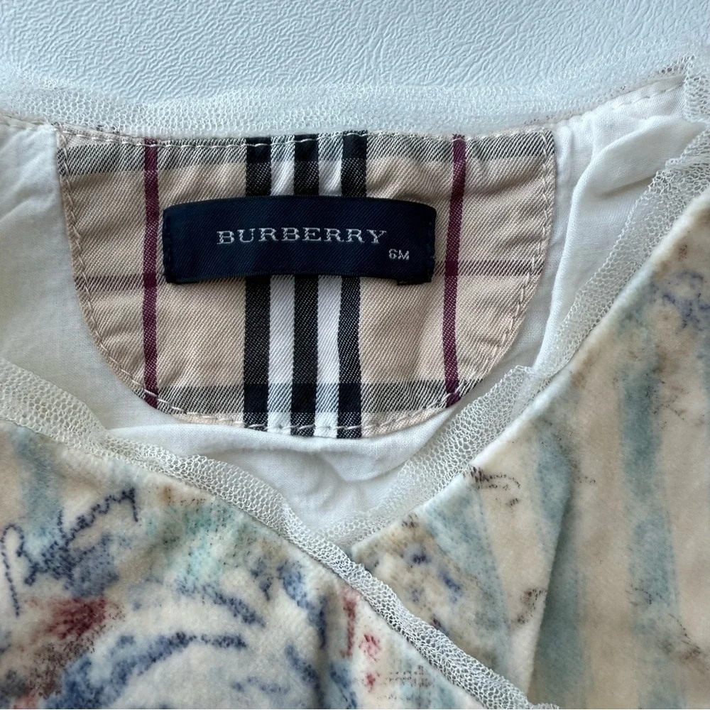 Baby kid set Dress wrap sleeveless + pants corduroy 3/6 months Burberry beige